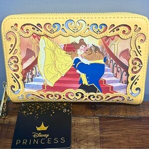 Loungefly Disney Princess Yellow and Blue Wallet